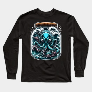 Wave Octopus Long Sleeve T-Shirt